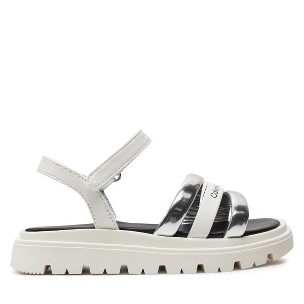 Calvin Klein Jeans Sandale Calvin Klein Jeans V4A2-80833-0371 M Silver/White X059