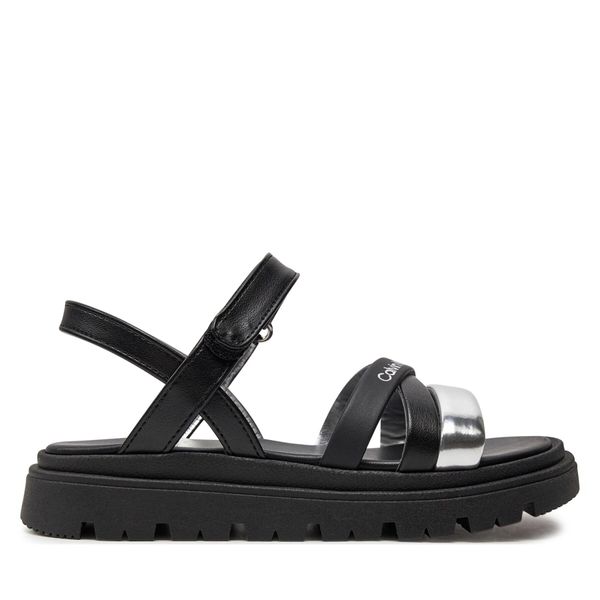 Calvin Klein Jeans Sandale Calvin Klein Jeans V4A2-80834-0371 M Black/Silver X506