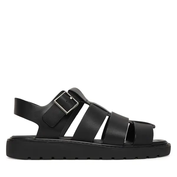 Calvin Klein Sandale Calvin Klein Sq Molded Sndl Fisher Lth HW0HW02870 Crna