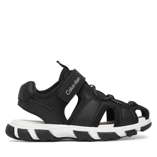 Calvin Klein Sandale Calvin Klein Velcro Sandal V1B2-83320-1591 Crna