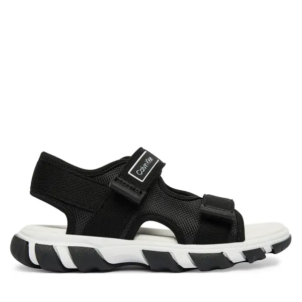 Calvin Klein Sandale Calvin Klein Velcro Sandal V1B2-83321-1564 Crna