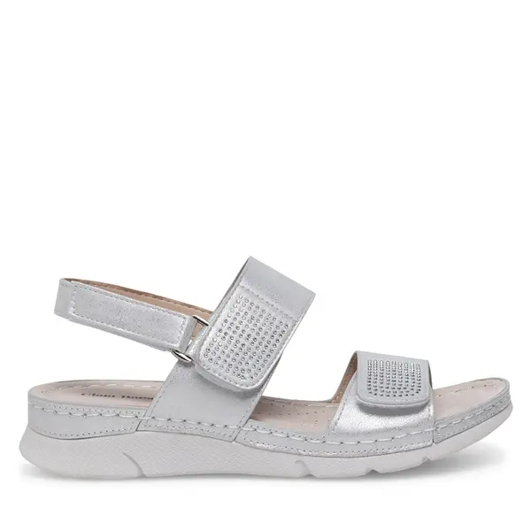 Clara Barson Sandale Clara Barson WS040801-01 Srebrna