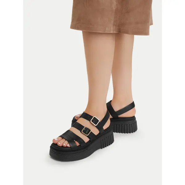 Clarks Sandale Clarks Evamar Strap 26185888 Crna