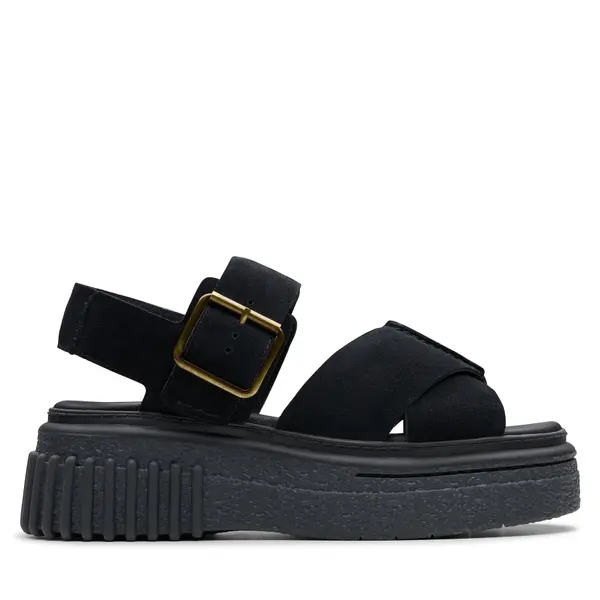Clarks Sandale Clarks Evamar Wish 26181199 Crna