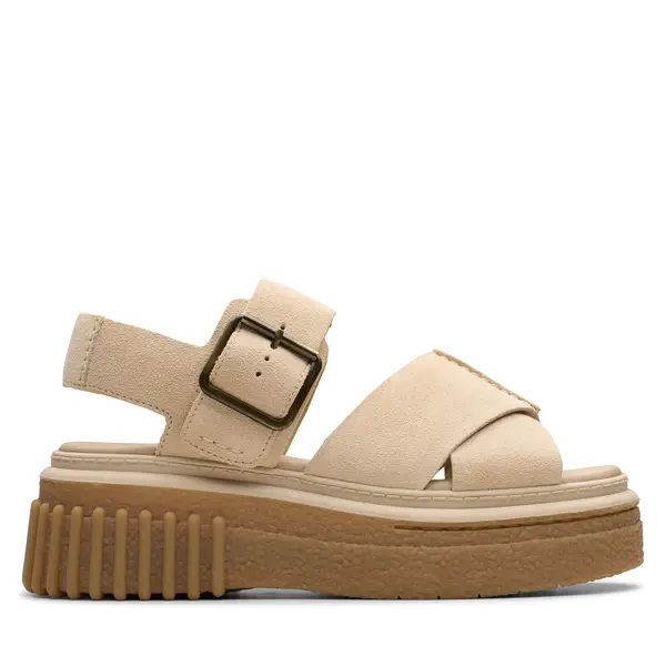 Clarks Sandale Clarks Evamar Wish 26181202 Bež