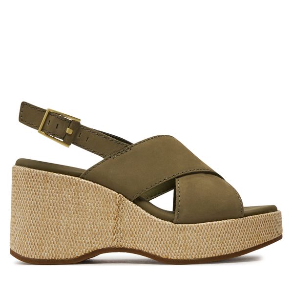 Clarks Sandale Clarks Manon Wish 26176302 Olive Nubuck
