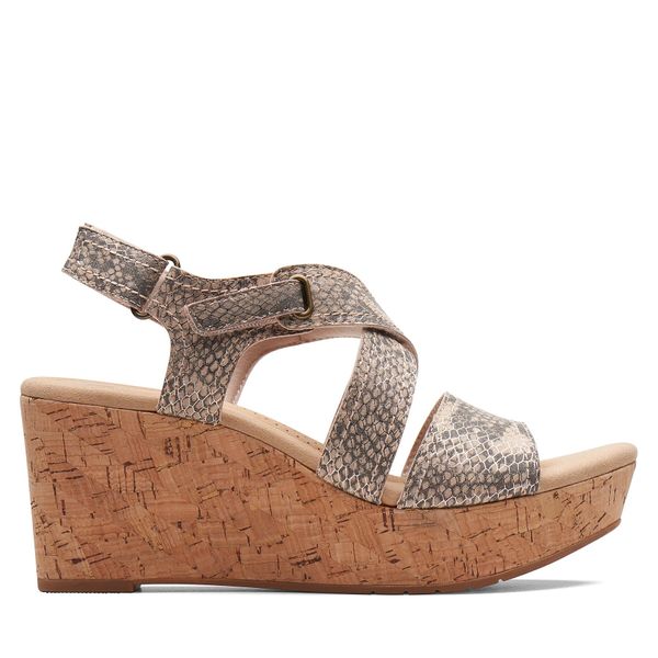 Clarks Sandale Clarks Rose Way 26171319 Beige Metallic