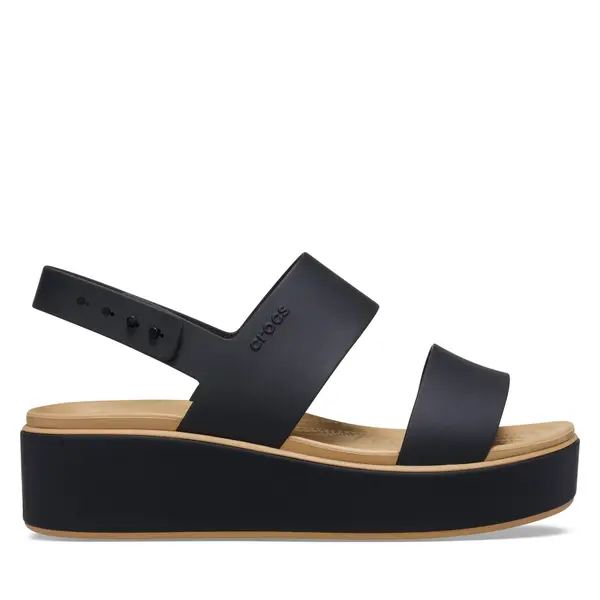 Crocs Sandale Crocs Brooklyn Matte Wrap Low Wedge 211802 Crna