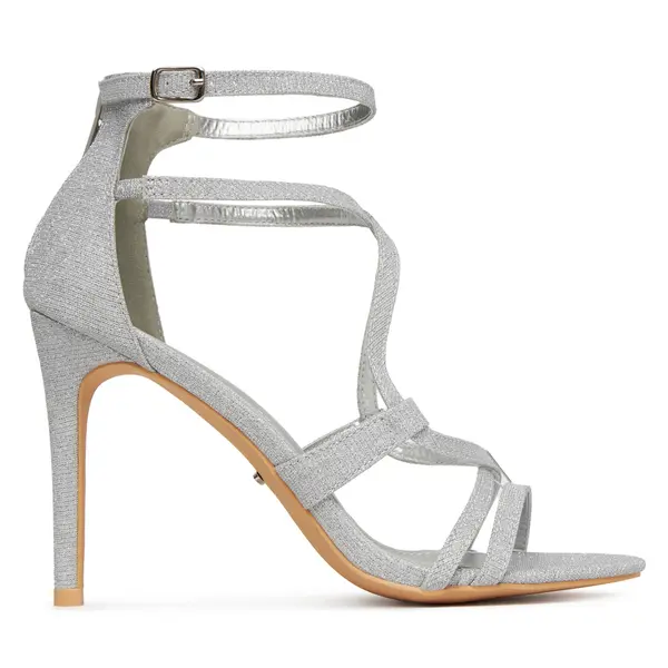 DeeZee Sandale DeeZee F89725-88 Srebrna