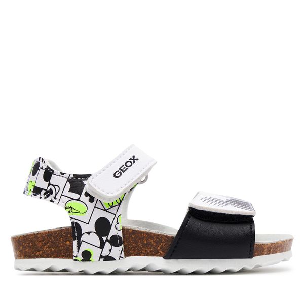 Geox Sandale Geox B Sandal Chalki Boy B152QC 000BC C0552 S White/Fluo Yellow