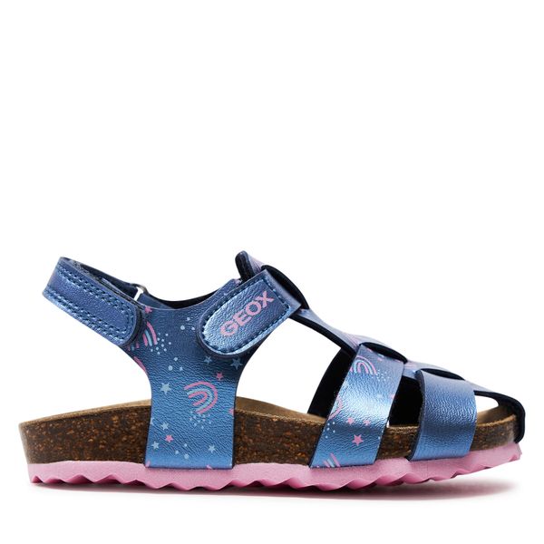 Geox Sandale Geox B Sandal Chalki Girl B452RA 000NF CF48T S Navy/Lt Pink