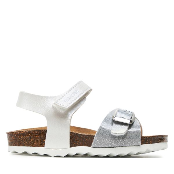 Geox Sandale Geox B Sandal Chalki Girl B922RA 0NFKC C0007 M White/Silver