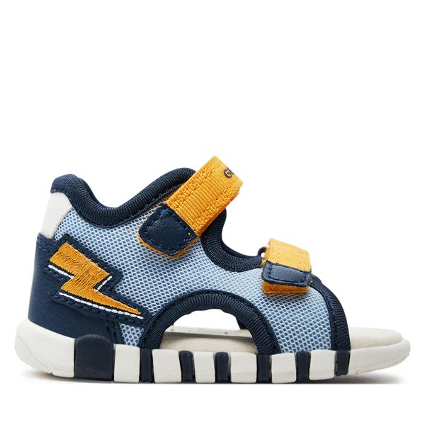 Geox Sandale Geox B Sandal Iupidoo Boy B455PA 01454 CB42V Lt Navy/Yellow