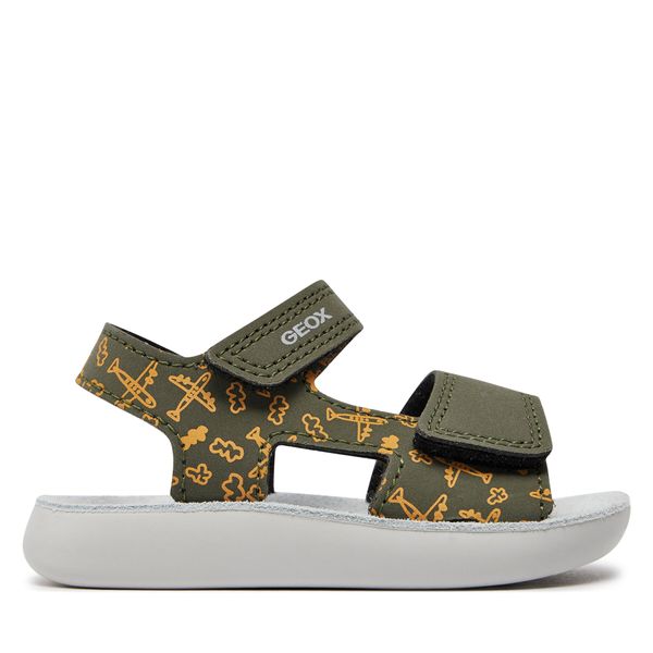 Geox Sandale Geox B Sandal Lightfloppy B455SC 000CE C0966 Dk Green/Ochreyellow