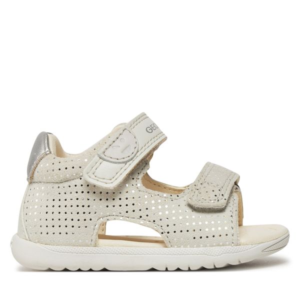 Geox Sandale Geox B Sandal Macchia Gir B254WA 00754 C1Q1N Off White/Lt Silver