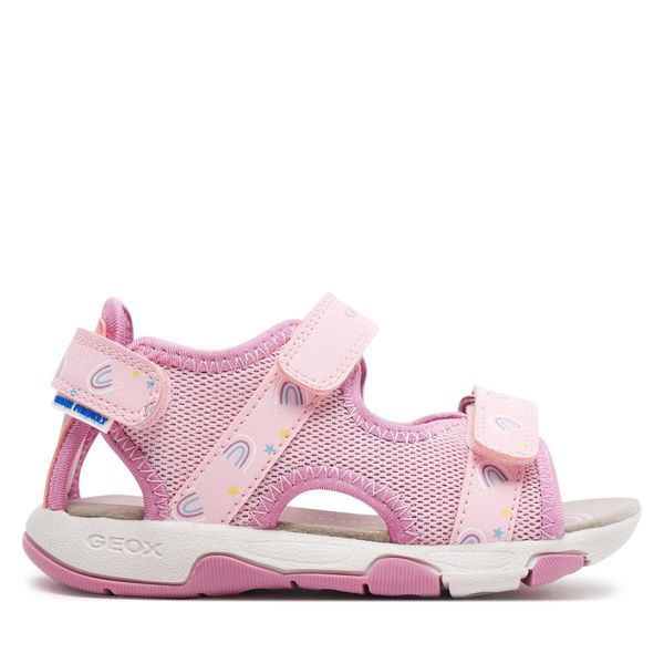 Geox Sandale Geox B Sandal Multy Girl B450DA 0ASCE C8099 S Lt Pink/Dk Pink
