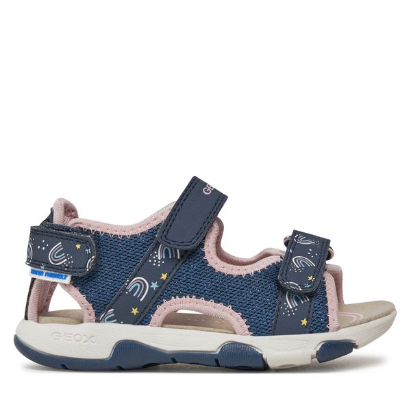 Geox Sandale Geox B Sandal Multy Girl B450DA 0ASCE CF48T S Navy/Lt Pink