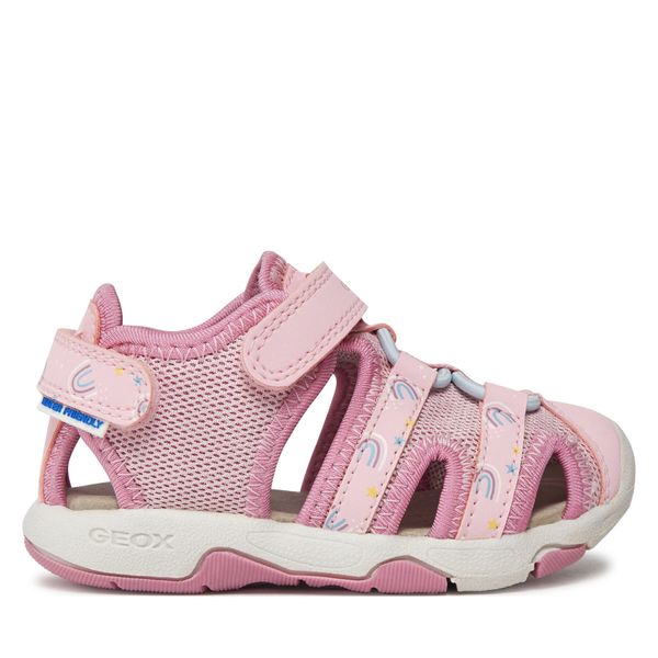 Geox Sandale Geox B Sandal Multy Girl B450DB 0ASCE C8099 M Lt Pink/Dk Pink