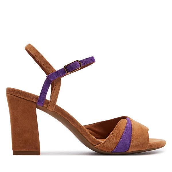 Geox Sandale Geox D New Eraklia 80 D45RPD 00021 C6NG8 Cognac/Purple