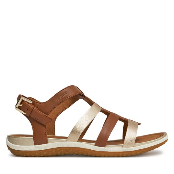 Geox Sandale Geox D Sandal Vega D72R6A 085NF C6N2L Cognac/Lt Gold