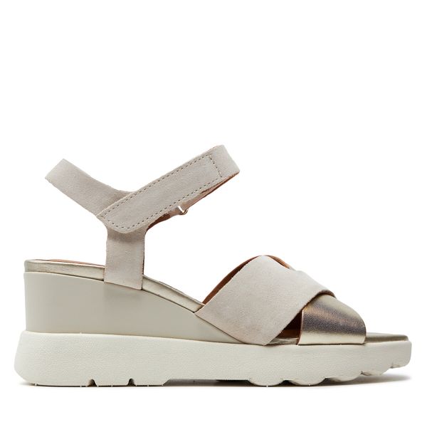 Geox Sandale Geox D Spherica Ec6 D45G0C 022CF C5V2L Lt Sand/Lt Gold