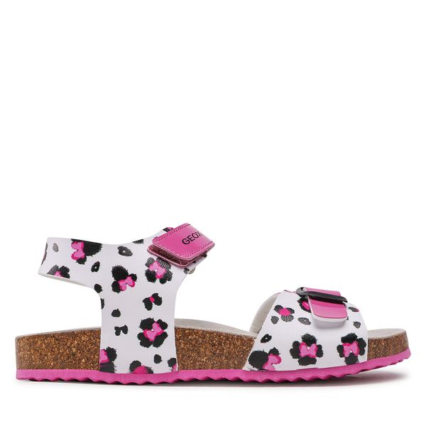 Geox Sandale Geox J Adriel G. D J258MD 00402 C0563 D Whte/Fuchsia