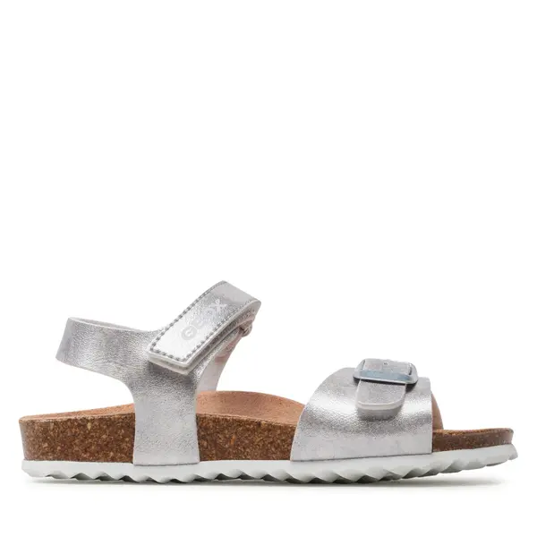 Geox Sandale Geox J Adriel Girl J028MC000BJC1007 S Srebrna