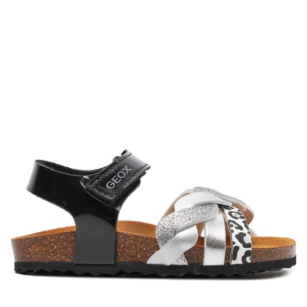 Geox Sandale Geox J Adriel Girl J458MB 002BJ C0039 M Black/Silver