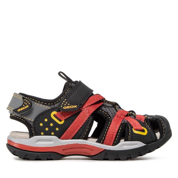 Geox Sandale Geox J Borealis B. B J920RB 0CE14 C0260 S Black/Dk Red