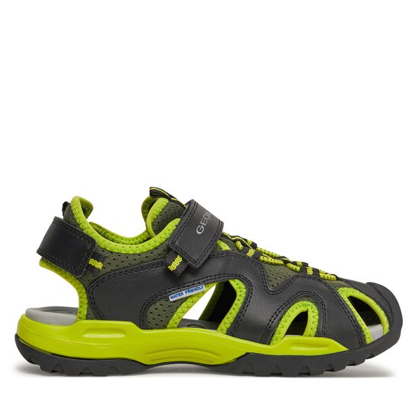 Geox Sandale Geox J Borealis Boy J450RC 014BU C0802 D Black/Lime