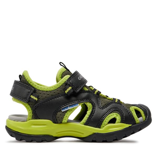 Geox Sandale Geox J Borealis Boy J450RC 014BU C0802 S Black/Lime