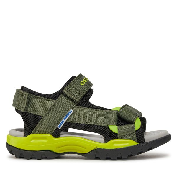 Geox Sandale Geox J Borealis Boy J450RE 01411 C0914 M Military/Lime
