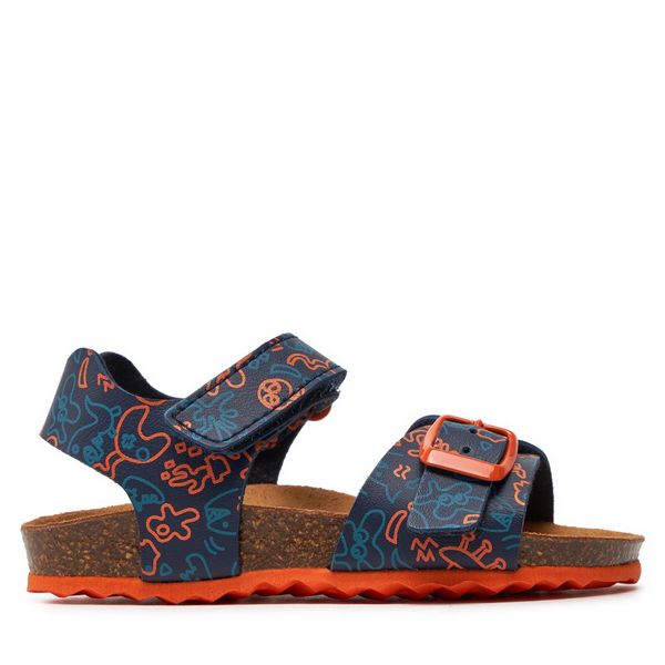 Geox Sandale Geox J Ghita Boy J028LB 0006A C0659 M Navy/Orange