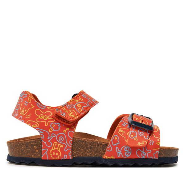 Geox Sandale Geox J Ghita Boy J028LB 0006A C0918 M Orange/Navy