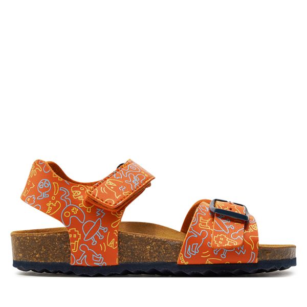 Geox Sandale Geox J Ghita Boy J028LB 0006A C0918 S Orange/Navy