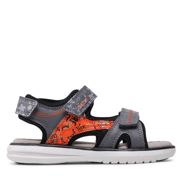 Geox Sandale Geox J S.Maratea B.D J15DRD 01504 C0036 S Grey/Orange