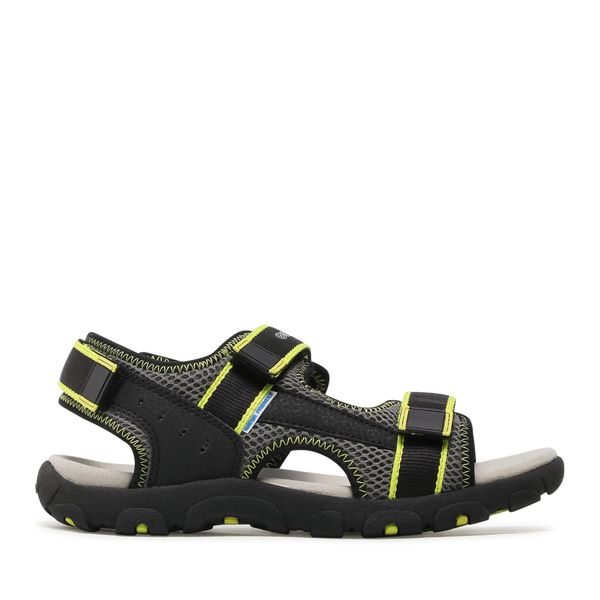 Geox Sandale Geox J S.Strada A J1524A 014CE C9151 S Black/Fluo Yellow