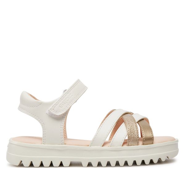 Geox Sandale Geox J Sandal Coralie Gir J356EA 054AJ C0588 S White/Platinum