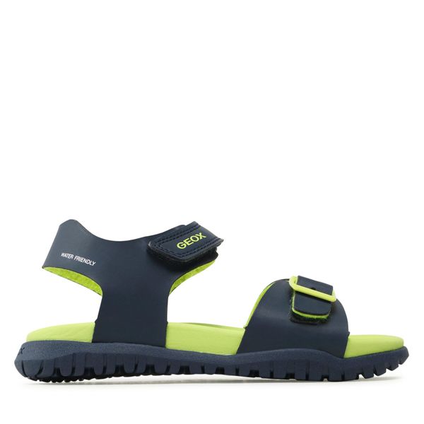 Geox Sandale Geox J Sandal Fusbetto Bo J35HMA000BCC0749 S Navy/Lime