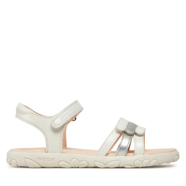 Geox Sandale Geox J Sandal Haiti Girl J458ZD 000NF C0459 D Bijela