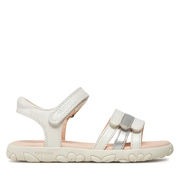 Geox Sandale Geox J Sandal Haiti Girl J458ZD 000NF C0459 S Bijela