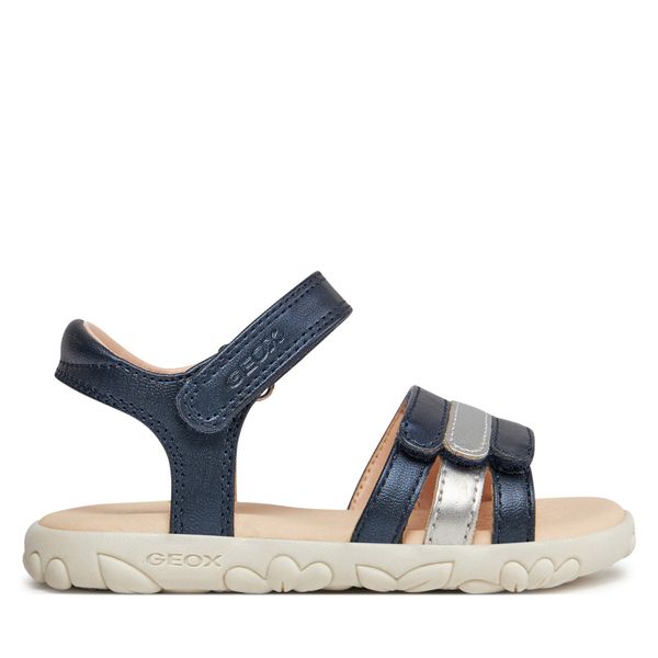 Geox Sandale Geox J Sandal Haiti Girl J458ZD 000NF C0673 M Navy/Silver