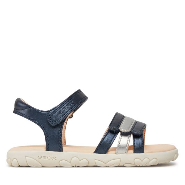 Geox Sandale Geox J Sandal Haiti Girl J458ZD 000NF C0673 S Navy/Silver