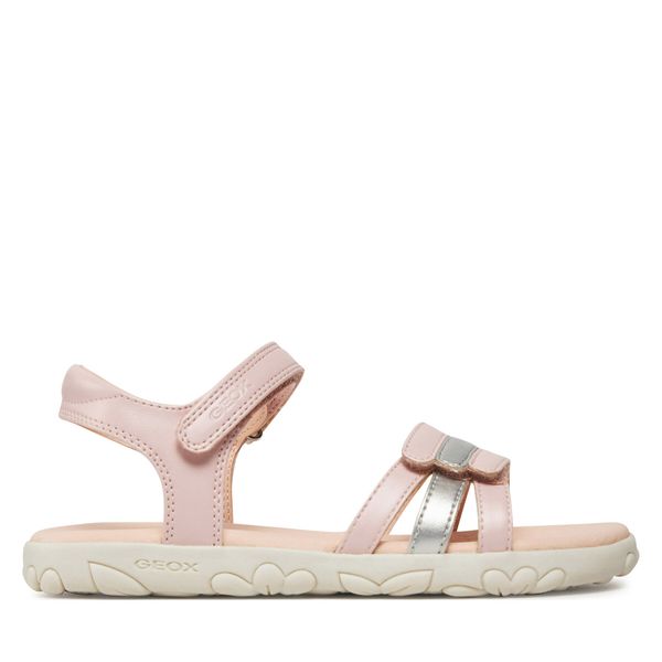 Geox Sandale Geox J Sandal Haiti Girl J458ZD 000NF C8237 D Lt Rose/Silver