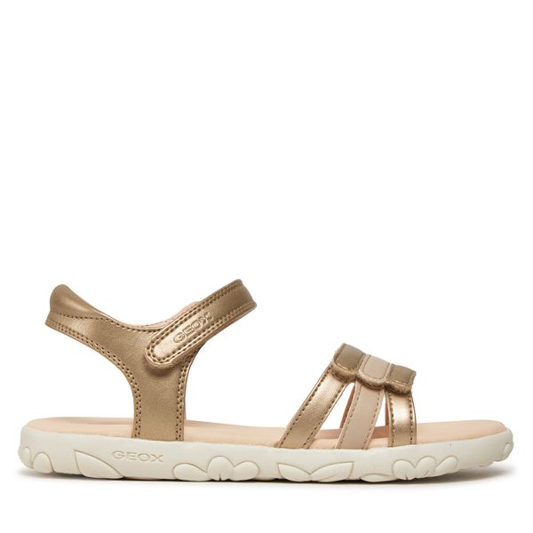 Geox Sandale Geox J Sandal Haiti Girl J458ZD 0NFBC C2010 D Platinum