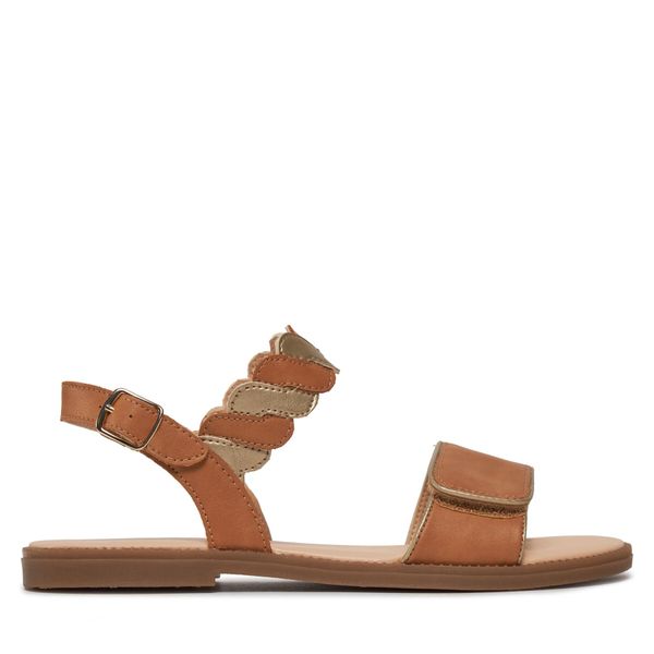 Geox Sandale Geox J Sandal Karly Girl J4535G 054AJ C5B2U D Biscuit/Platinum