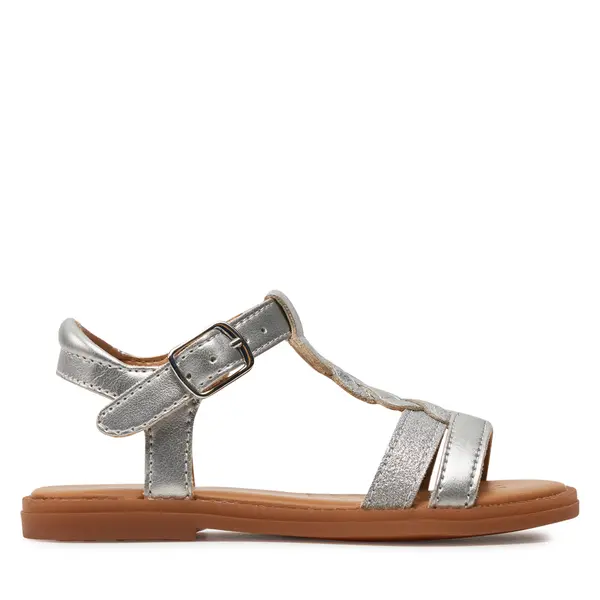 Geox Sandale Geox J Sandal Karly Girl J4535H 0NFQD C1007 M Srebrna