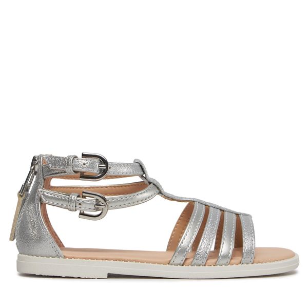 Geox Sandale Geox J Sandal Karly Girl J7235D 0QDAJ C1007 S Silver