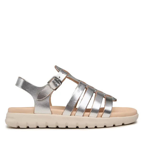 Geox Sandale Geox J Sandal Soleima Gir J35GSB 000CF C1007 S Srebrna
