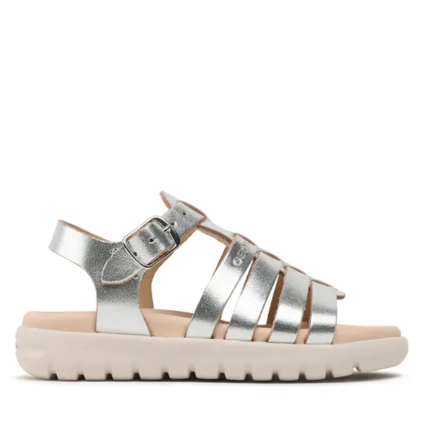Geox Sandale Geox J Sandal Soleima Gir J35GSB000CFC1007 M Srebrna